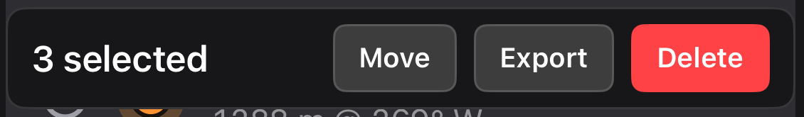 Selection bar