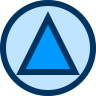 blue triangle