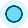 cyan circle
