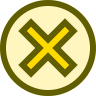 yellow X